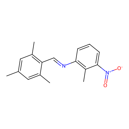 N-(mesitylmethylene)-2-methyl-3-nitroaniline structure