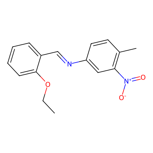 N-[(E)-(2-ethoxyphenyl)methylidene]-4-methyl-3-nitroaniline structure
