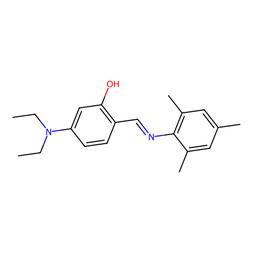 5-(Diethylamino)-2-[(mesitylimino)methyl]phenol structure