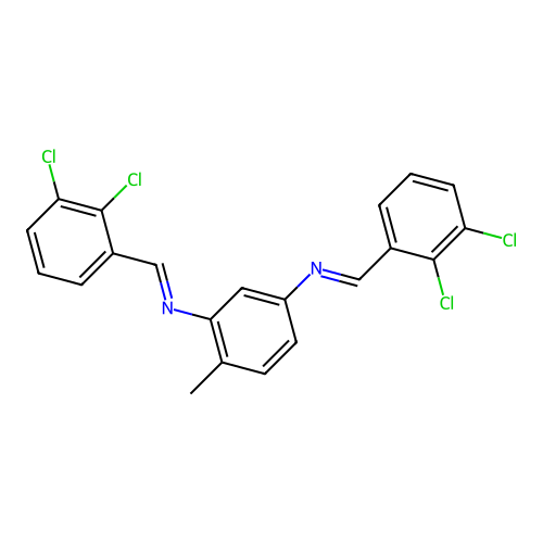 N,N'-bis[(E)-(2,3-dichlorophenyl)methylidene]-4-methylbenzene-1,3-diamine structure