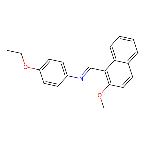 N-(4-ethoxyphenyl)-1-(2-methoxynaphthalen-1-yl)methanimine structure