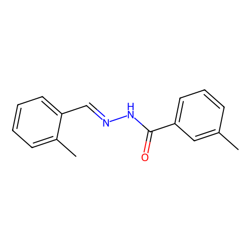 3-methyl-N'-(2-methylbenzylidene)benzohydrazide structure