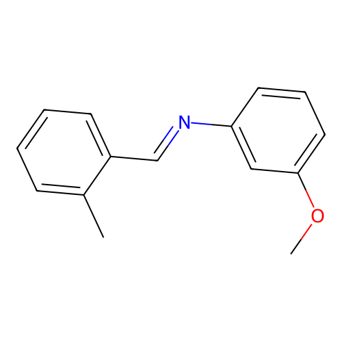 3-Methoxy-N-(2-methylbenzylidene)aniline structure