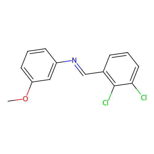 N-[(E)-(2,3-dichlorophenyl)methylidene]-3-methoxyaniline structure