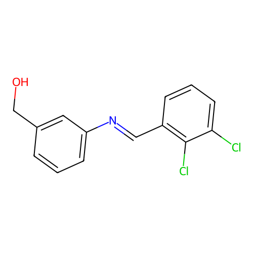 {3-[(2,3-Dichlorobenzylidene)amino]phenyl}methanol structure