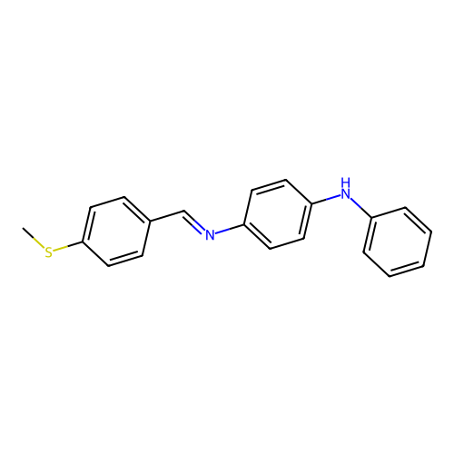 N-{(E)-[4-(methylsulfanyl)phenyl]methylidene}-N'-phenylbenzene-1,4-diamine structure