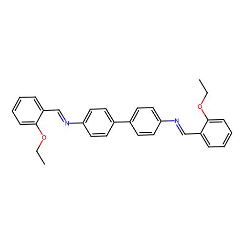 N,N'-bis[(E)-(2-ethoxyphenyl)methylidene]biphenyl-4,4'-diamine structure