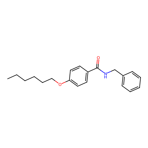 N-benzyl-4-(hexyloxy)benzamide structure