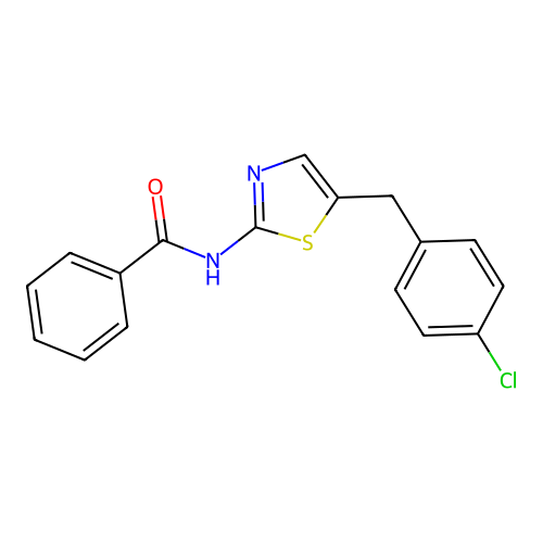 N-[5-(4-氯苄基)-1,3-噻唑-2-基]苯甲酰胺 structure