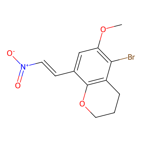 (E)-5-bromo-6-methoxy-8-(2-nitrovinyl)chroman structure