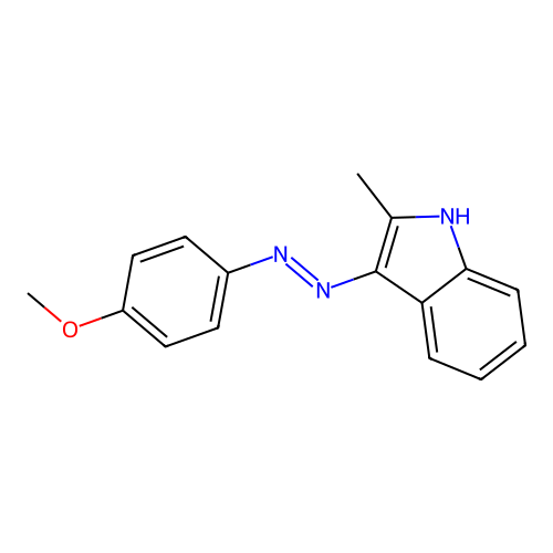 2-methyl-3H-indol-3-one (4-methoxyphenyl)hydrazone structure
