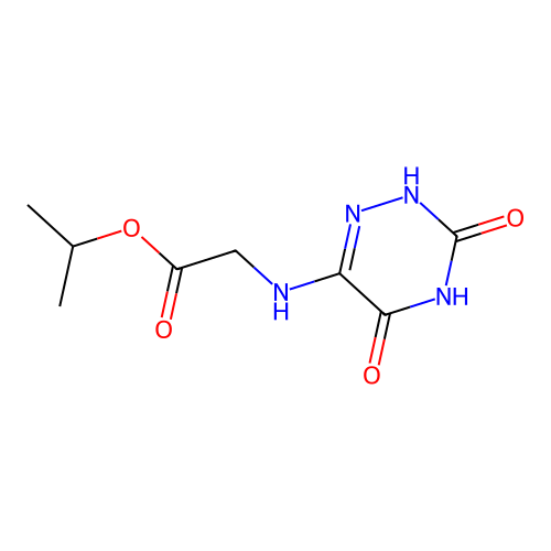 Propan-2-yl 2-[(3,5-dioxo-2,3,4,5-tetrahydro-1,2,4-triazin-6-yl)amino]acetate structure