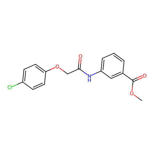 Methyl 3-{[(4-chlorophenoxy)acetyl]amino}benzoate structure