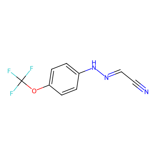 Acetonitrile, ((4-(trifluoromethoxy)phenyl)hydrazono)- structure