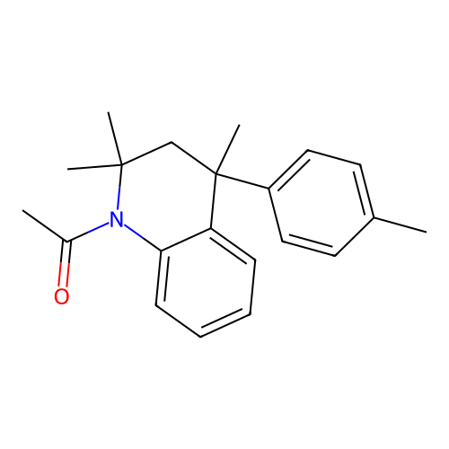 1-Acetyl-2,2,4-trimethyl-4-(4-methylphenyl)-1,2,3,4-tetrahydroquinoline structure