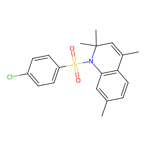 1-[(4-Chlorophenyl)sulfonyl]-2,2,4,7-tetramethyl-1,2-dihydroquinoline structure