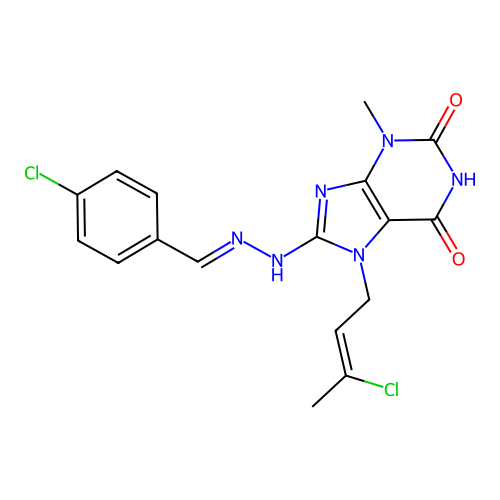 C17H16Cl2N6O2 structure