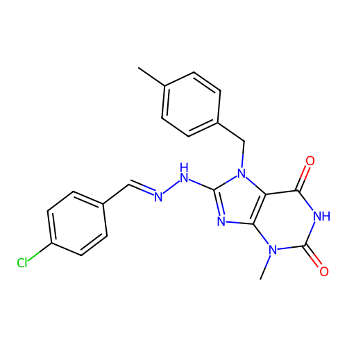 C21H19ClN6O2 structure