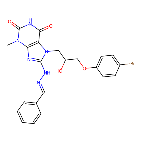 C22H21BrN6O4 structure