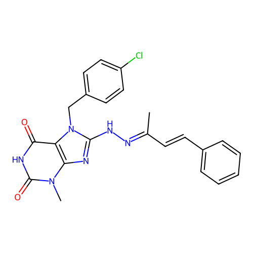 C23H21ClN6O2 structure