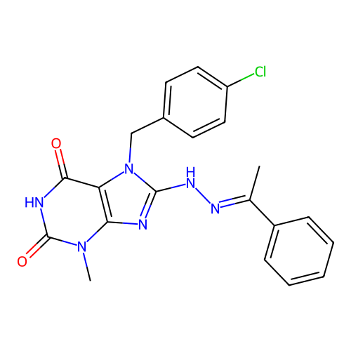C21H19ClN6O2 structure