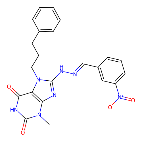 C22H21N7O4 structure
