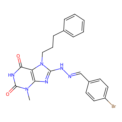 C22H21BrN6O2 structure