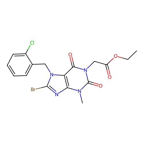 C17H16BrClN4O4 structure