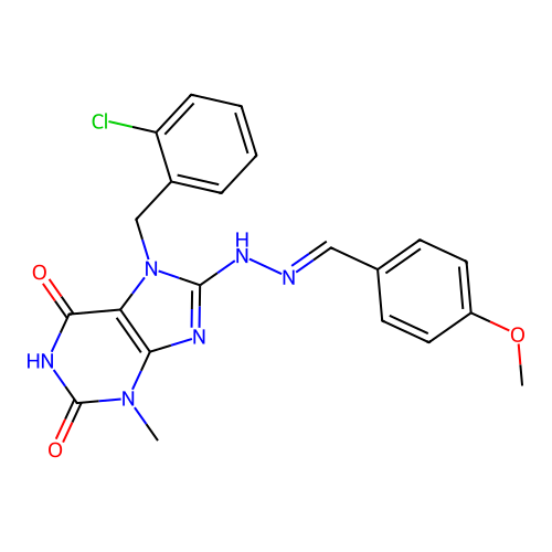 C21H19ClN6O3 structure