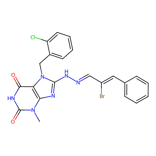 C22H18BrClN6O2 structure
