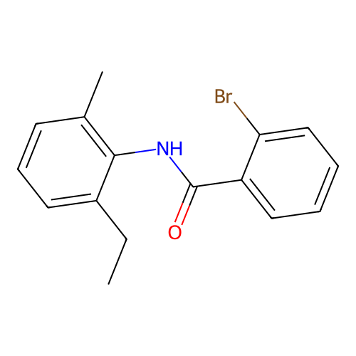 2-bromo-N-(2-ethyl-6-methylphenyl)benzamide structure
