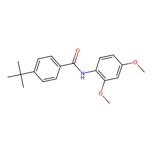 4-tert-butyl-N-(2,4-dimethoxyphenyl)benzamide structure