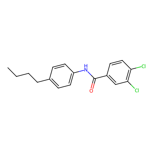 N-(4-butylphenyl)-3,4-dichlorobenzamide structure