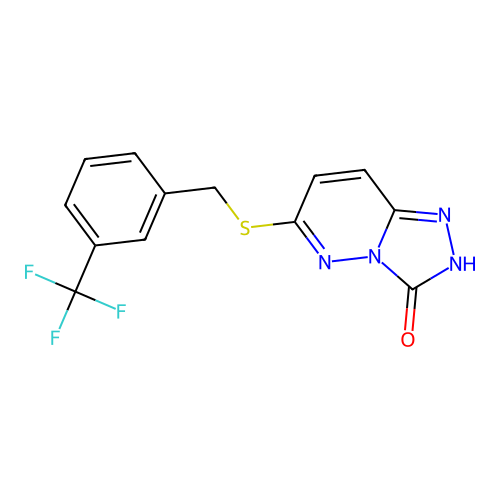 6-(3-(Trifluoromethyl)benzylthio)-[1,2,4]triazolo[4,3-b]pyridazin-3(2H)-one structure