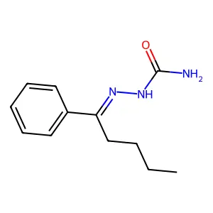 2-(1-Phenylpentylidene)hydrazinecarboxamide structure