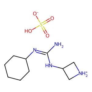 1-环己基-3-胍基氮杂环丁烷硫酸盐 structure