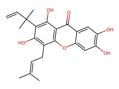 Macluraxanthone B structure