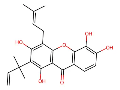 Macluraxanthone C structure