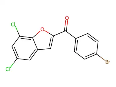 (4-Bromophenyl)(5,7-dichloro-2-benzofuranyl)methanone structure
