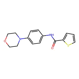 N-(4-morpholin-4-ylphenyl)thiophene-2-carboxamide structure