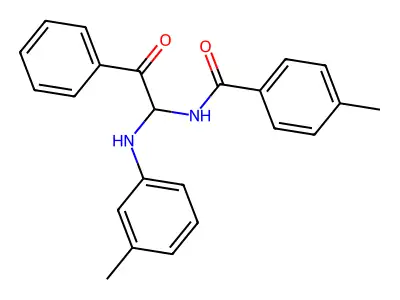 4-methyl-N-{1-[(3-methylphenyl)amino]-2-oxo-2-phenylethyl}benzamide structure