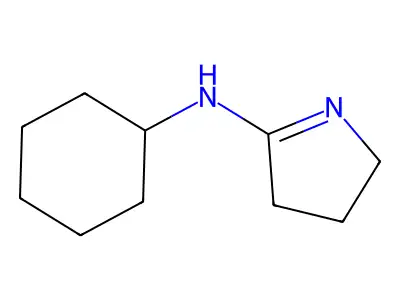 N-cyclohexyl-3,4-dihydro-2H-pyrrol-5-amine structure