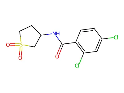 2,4-dichloro-N-(1,1-dioxidotetrahydrothiophen-3-yl)benzamide structure