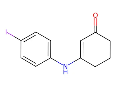 3-[(4-Iodophenyl)amino]cyclohex-2-en-1-one structure