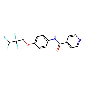 N-(4-(2,2,3,3-Tetrafluoropropoxy)phenyl)-4-pyridinecarboxamide structure