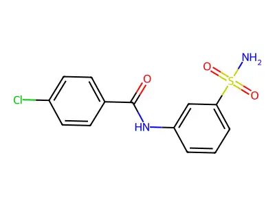 4-chloro-N-(3-sulfamoylphenyl)benzamide structure