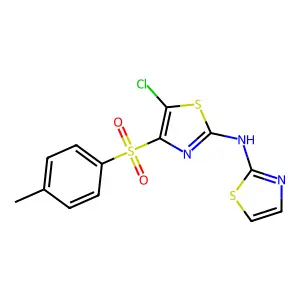 5-Chloro-4-[(4-methylphenyl)sulfonyl]-2-(1,3-thiazol-2-ylamino)-1,3-thiazole structure