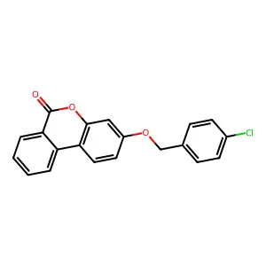 3-[(4-Chlorophenyl)methoxy]benzo[c]chromen-6-one structure