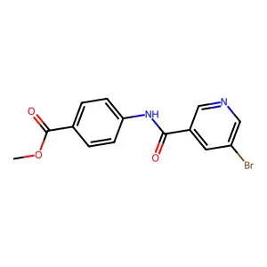 Methyl 4-{[(5-bromopyridin-3-yl)carbonyl]amino}benzoate structure