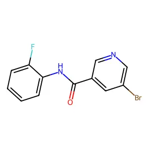 5-溴-N-(2-氟苯基)吡啶-3-甲酰胺 structure